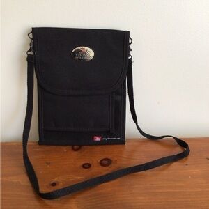 Viking River Cruises Wallet Travel Pouch Passport Holder Black Shoulder Bag